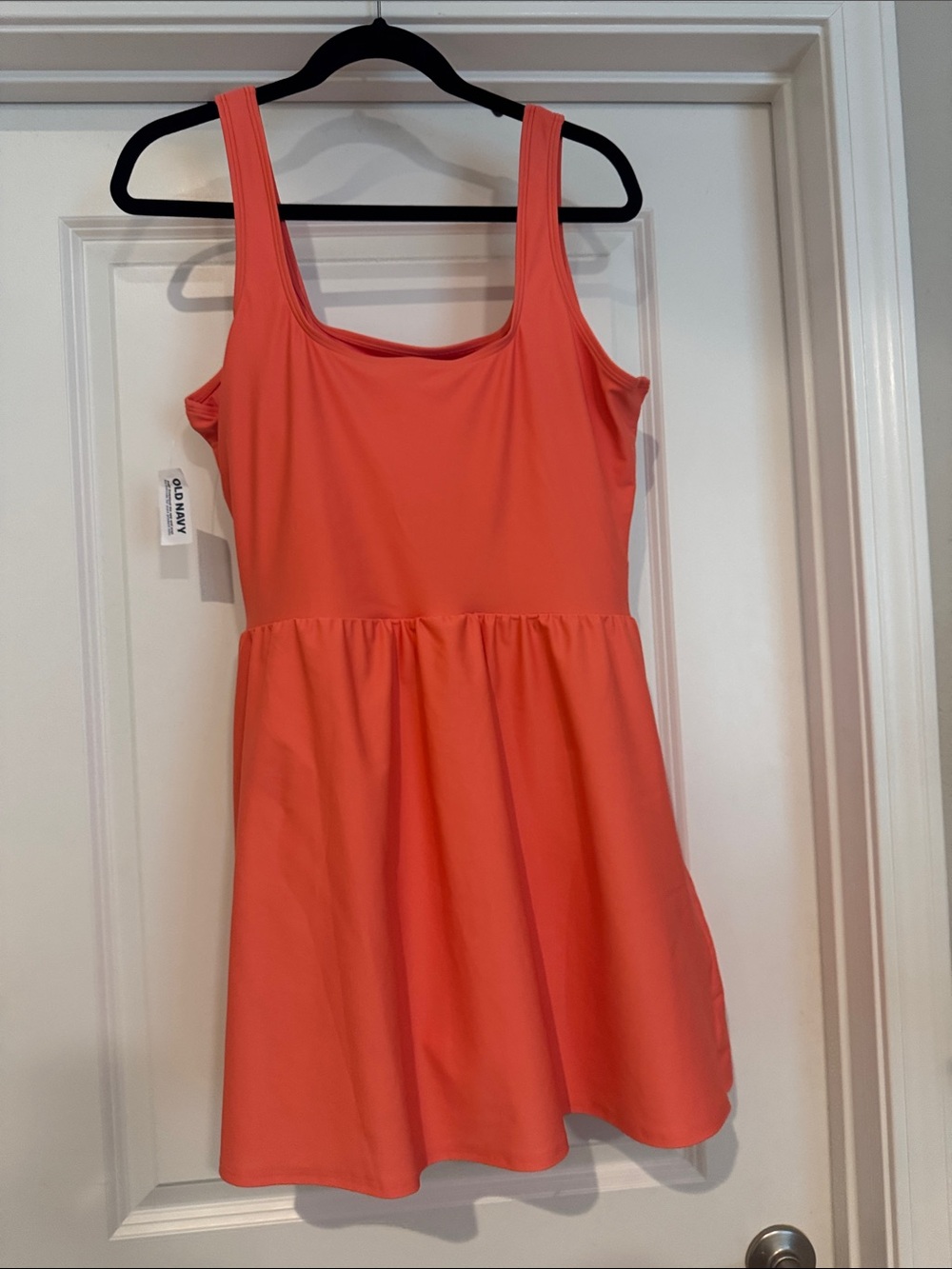 Old Navy Coral One-Piece Swim Dress with Side Tie - Picture 4 of 4